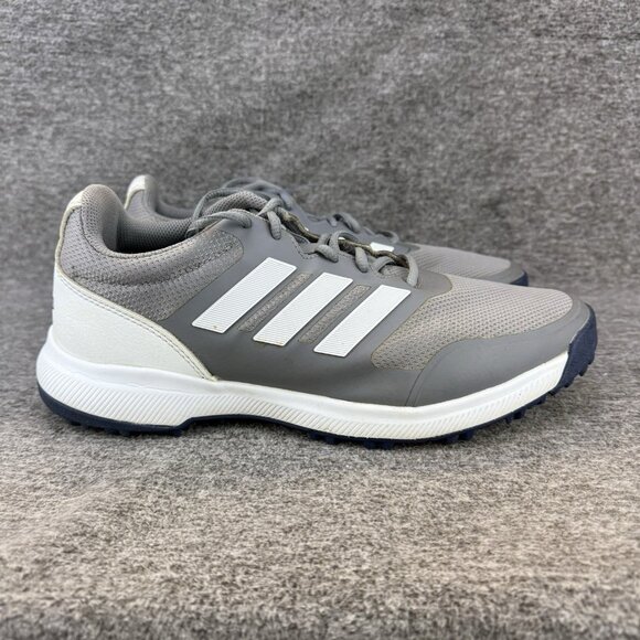 ✅Mens 8.5 Adidas Tech Response SL Golf Shoes Grey/White Spikeless X Traxion Sole - Picture 7 of 10